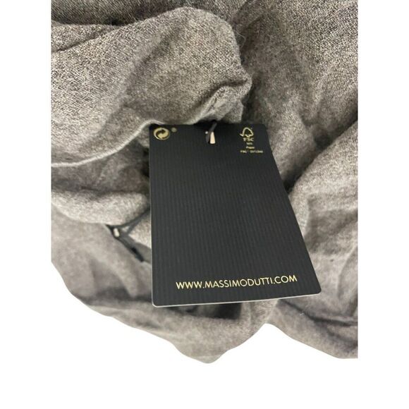 Massimo Dutti Womens Shirt Top Wool S Small Brown Funnel Neck Flowy 5131/790 NWT - Picture 8 of 16